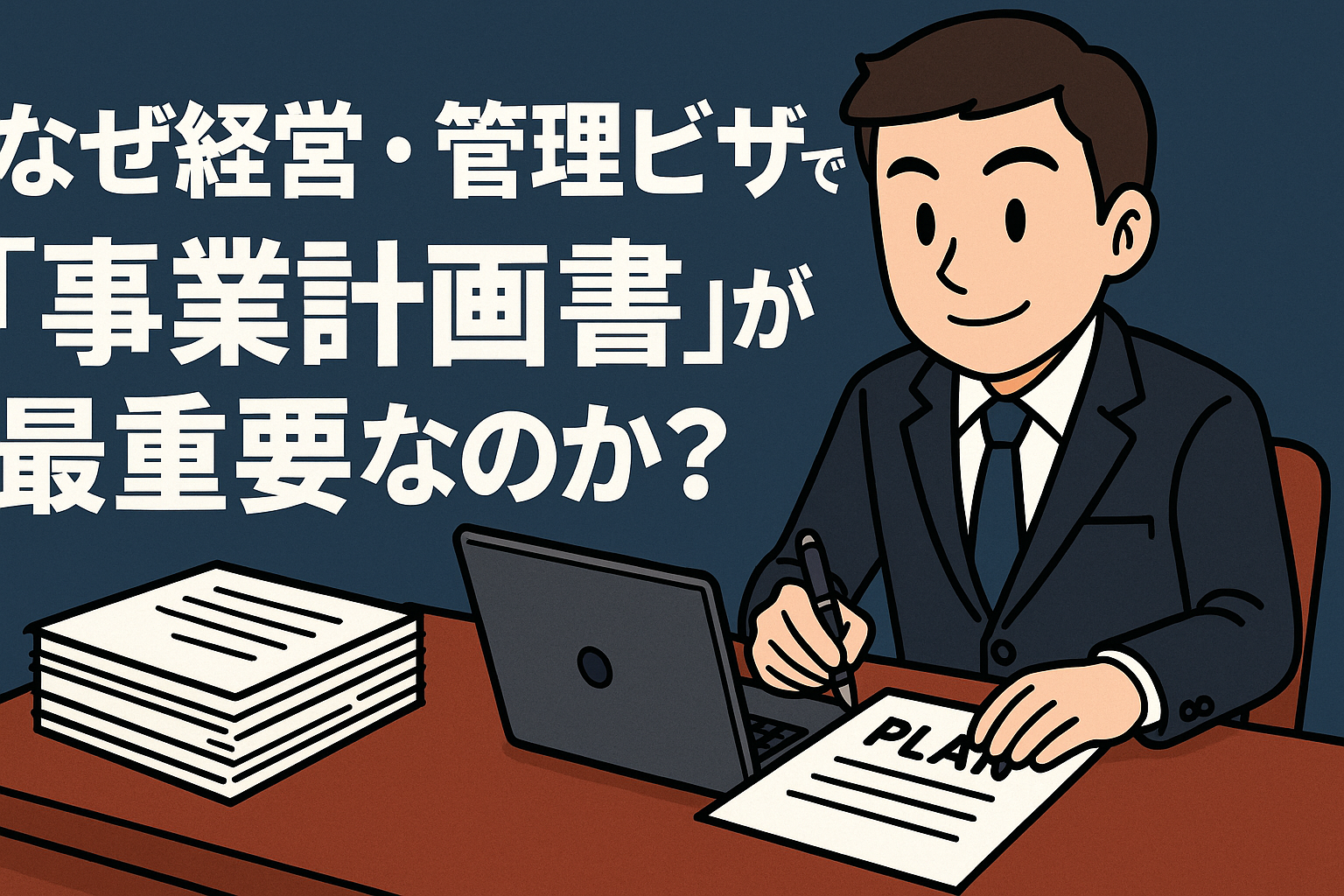 なぜ経営・管理ビザで「事業計画書」が最重要なのか？